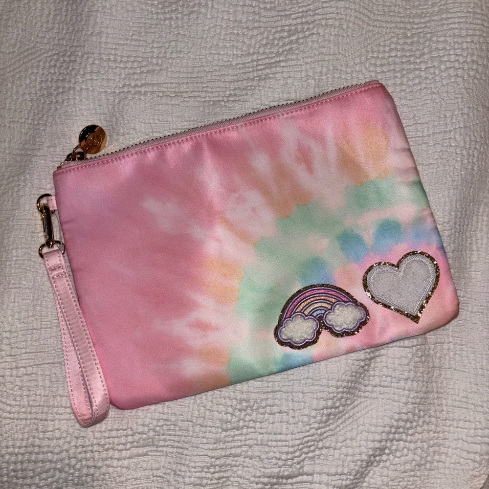 Stoney Clover Lane Pastel Tie-Dye Flat Pouch